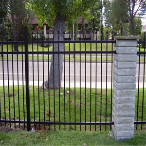 Wholesale &amp; low price black powder painted used aluminum picket fence