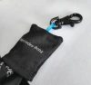wholesale black lens cleaning cloth pouch with keychain , microfiber cleaning cloth with keychain