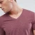 Import wholesale brand custom v-neck 100% cotton t-shirt from China