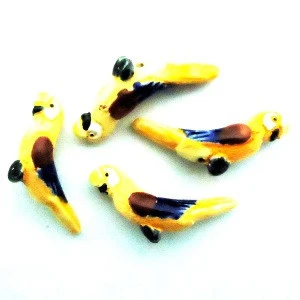 Wholesale ceramic clay beads for necklace making, Large Parrot shaped ceramic bead