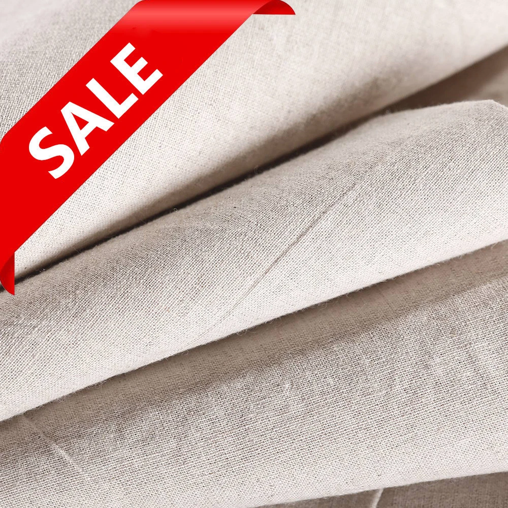 Wholesale Cheap Price 150GSM Organic 100% Linen Fabric For Clothing