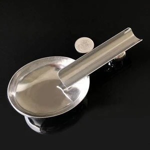 Wholesale Cheap Spoon Shape Portable Stainless Steel Ashtray Case Cigar Holder