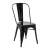 Wholesale china manufacture dining room wood pad industrial style cafe metal iron chair for restaurant and cafe shop