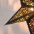 Wholesale Chinese Black Paper  Star Lantern Hanging Led Light Christmas Decorative