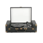 Wholesale customized color vinyl mini portable suitcase turntable player