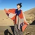Wholesale designer Acrylic Shawl Women&#x27;S Knit Autumn And Winter New Three-Color Stitching Pattern Split Poncho