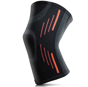 Wholesale fitness rubbing cycling knee support braces elastic nylon sport compression knee pad sleeve for basketball