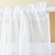 Import Wholesale Geometric  White Linen Polyester Printed  Backdrop Decoration Kitchen Window Sheer Curtain from China