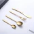Import Wholesale Gold Plated Custom Royal Dinner Serving Gift Reusable Stainless Steel Knife Fork Spoon Set Cutlery Flatware Sets from China
