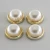 Import Wholesale Gold Rim Half Round ABS Plastic Pearl Beads For Machine Attaching from China