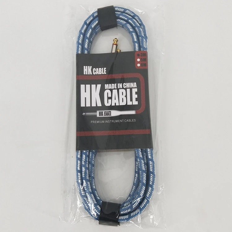 Wholesale Hot sale music accessories guitar Cable  coiled guitar bass cable
