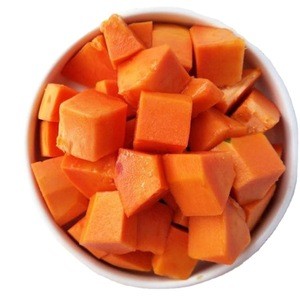 Wholesale Market price IQF Frozen diced papaya chunks competitive price