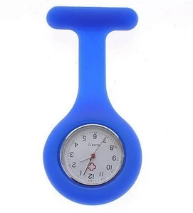 Wholesale promotion silicone nurse watch/doctor watch /pocket silicone watch