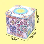 Wholesale Square Shape Custom Colorful Patterns Package Coffee Sugar Tea Gift Box With Lid Candle tins Storage Can