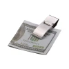 wholesale stainless steel metal money clip with customized logo