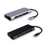 Wholesale Type c Hub with 7 Ports, USB C  to 1000M Network Port for Macbook Pro and Smartphone