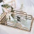 Import Wholesale Vanity Gold Metal Glass Mirror Serving Tray from China
