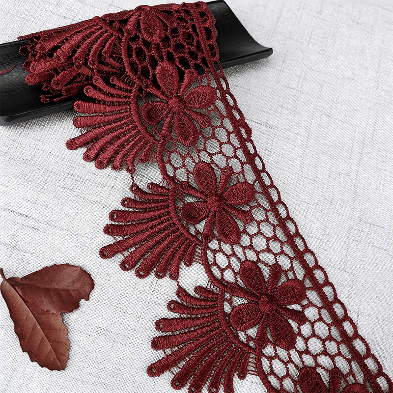 WholesalePopular Polyester Chemical Embroidery Lace Trim