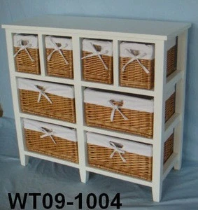 wicker rattan furniture/wooden cabinet