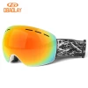Women Men Skiing UV Protection sports sunglasses customized snow glasses elastic straps ski snowboard goggles