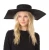 Import Women Six Sided Flat Top And Large Eaves European Style Fall Season Wool Fedora Hat For Fashion Show from China