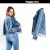 Import Womens Denim Jacket Fashion Loose Fringed Denim Jacket Short Long Sleeve Denim Jacket from China