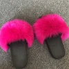 Womens Winter Warm Furry Slippers Ladies Cute Plush faux Fox Hair Sandal Shoes Fluffy Slippers Womens Fur Slippers for Women