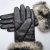 Import Women&#x27;s Winter Gloves Christmas Women leather Gloves Autumn Winter Warm Faux Rabbit Fur Gloves Mittens PTGW036 from China