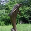 Wondecor Outdoor garden decoration bronze  animal sculpture dolphin   statue life size