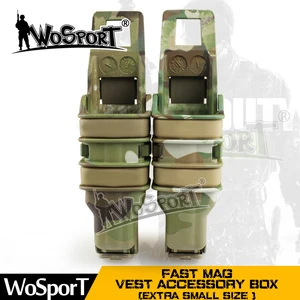 WoSporT Military Tactical Fast Mag Magazine Pouch Box for Army Combat Hunting Airsoft Paintball Outdoor Sports Vest Accessories