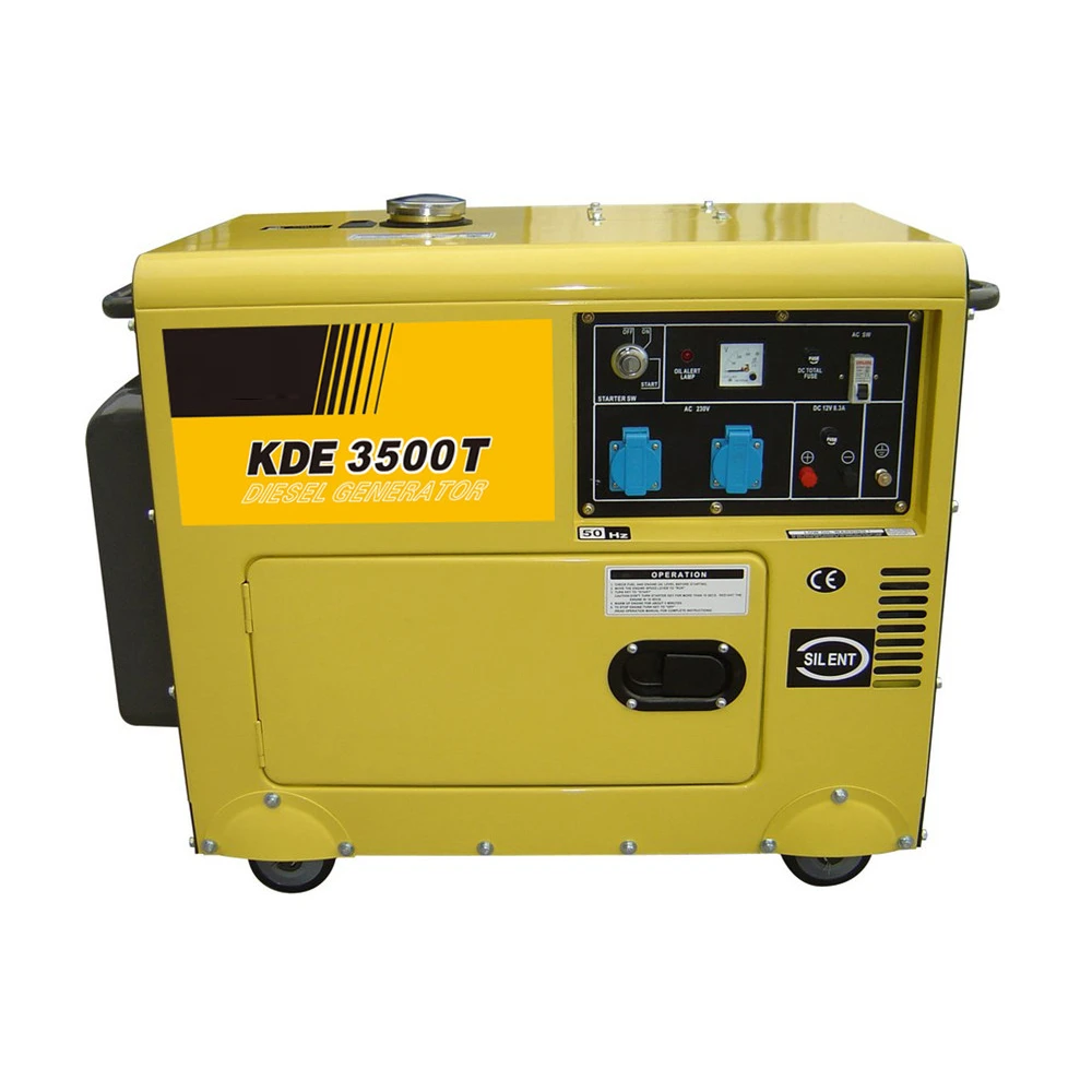 WUXI KAMAX 7.5kw silent diesel generator ce approved mobile generator