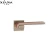 Import XIANA hot sale American style modern luxury leather zinc alloy black door lever locks handles interior from China