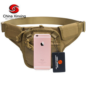 Xinxing Factory khaki brown Running waist pack waist bag military outdoor tactical  bag CS combat TL11
