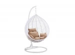 YIYUBI hot sale waterproof outdoor rattan swing double seat hanging chair patio swings hanging chairs