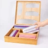 Ziplock Bag Storage Organizer for Drawer - Bamboo Wooden Baggie Kitchen Food Storage Bags Holder