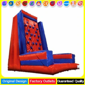 ZZPL Commercial Grade Kids and Adults Outdoor Inflatable Rock Climbing Wall For Sale
