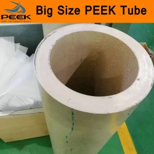 PEEK Tube Polyetheretherketone Round Pipe Tubing Piping Pipeline ICI Thermoplastic Pure PEEK450G Size 220x140mm 260x210mm Stock