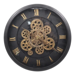 Moving Gears 16 Inch ,Industrial  Wall Clock for Living Room