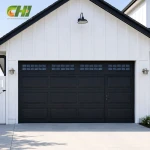 Double Traditional Pedestrian Garage Door with Window for Distributors