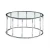 Import stainless steel frame living room center rectangle round tempered glass coffee tables from China