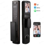 Goking Electronic Real Time Video Intercom Fingerprint Face Recognition Tuya APP Smart Locks With Digital Camera For Fr