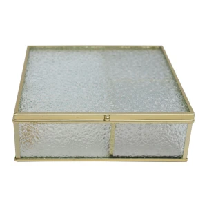 Modern jewelry box, metal jewelry box, necklace, ring, bracelet storage box180-216787