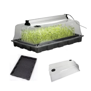 Led 18W 8W Humidity Dome Propagation Growing Seedling System Kit Seed Starter Grow Tray With Full Spectrum Light