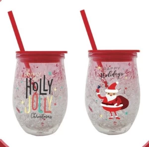 2022 high quality cheap new plastic double wall tumbler for christmas gift