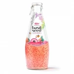 Bulk Best Price 290ml Glass Bottle Basil Seed Lychee Juice from RITA company