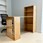 Ergonomic Study Desk with Adjustable Height for Home Office