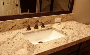 BAHTROOM SINK WITH SOLID STONE BODY(MONOBLOCK)