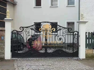 export Germany wrought iron gates  for driveways residential electric gates designs for sale