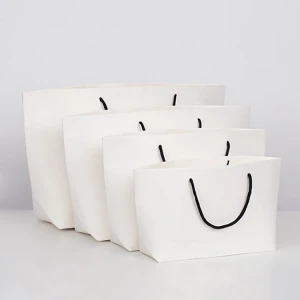 Customized gifts packaging boat shape paper bag shopping paper bag for cloth