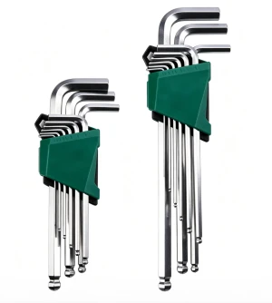 Hex Key Wrench Set, L‑Shape Ball End Allen Key Kit for Machinery Repair
